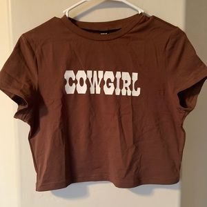Brand New Shein Cowgirl Crop Top
